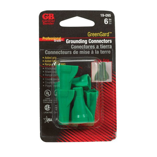 Greengard Conn Wire Ground Grn Cd6 19-095